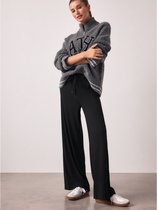 Next - Dames - Jersey petite joggingbroek met wijde pijpen - Petite - Zwart