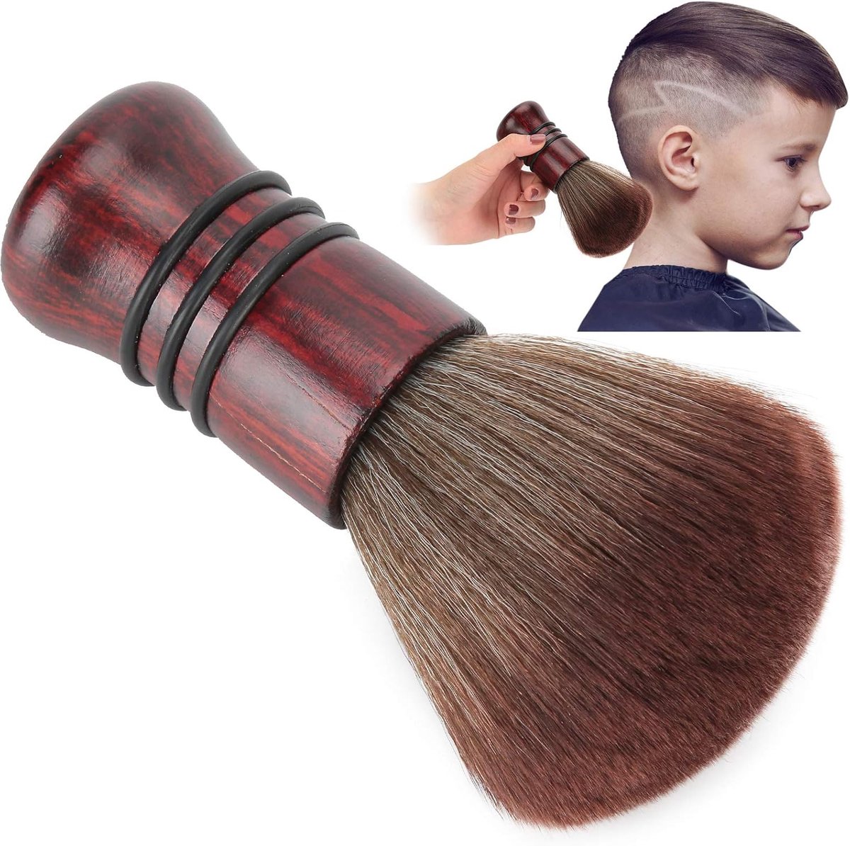 Nek Borstel - Haar Veegborstel - Kappers Reiniging - Zachte Borstelharen - 21 cm Lengte