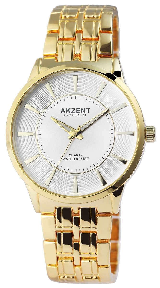 AKZENT Herenhorloge metaal Lakis Akzent Exclusief herenhorloge met metalen band
