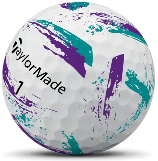 TaylorMade SpeedSoft Ink Golfballen 2026 - Paars Turquoise - 12 Stuks van Merkloos — afbeelding 4