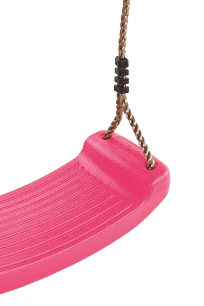 Kunststof Schommelzitje Roze met PP touwen