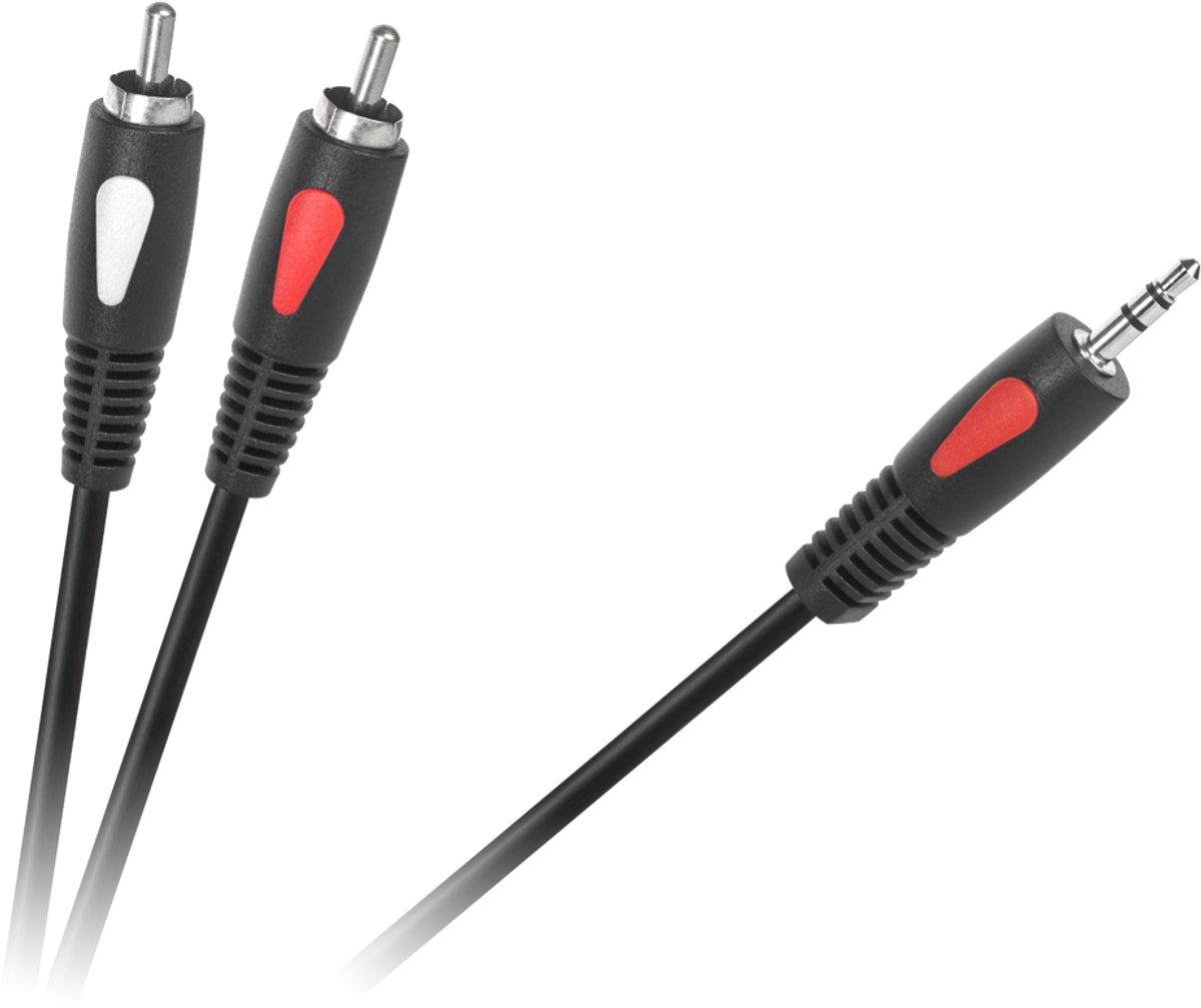 Cabletech Eco-Line - Audiokabel - Jack 3,5mm naar 2RCA - 1m