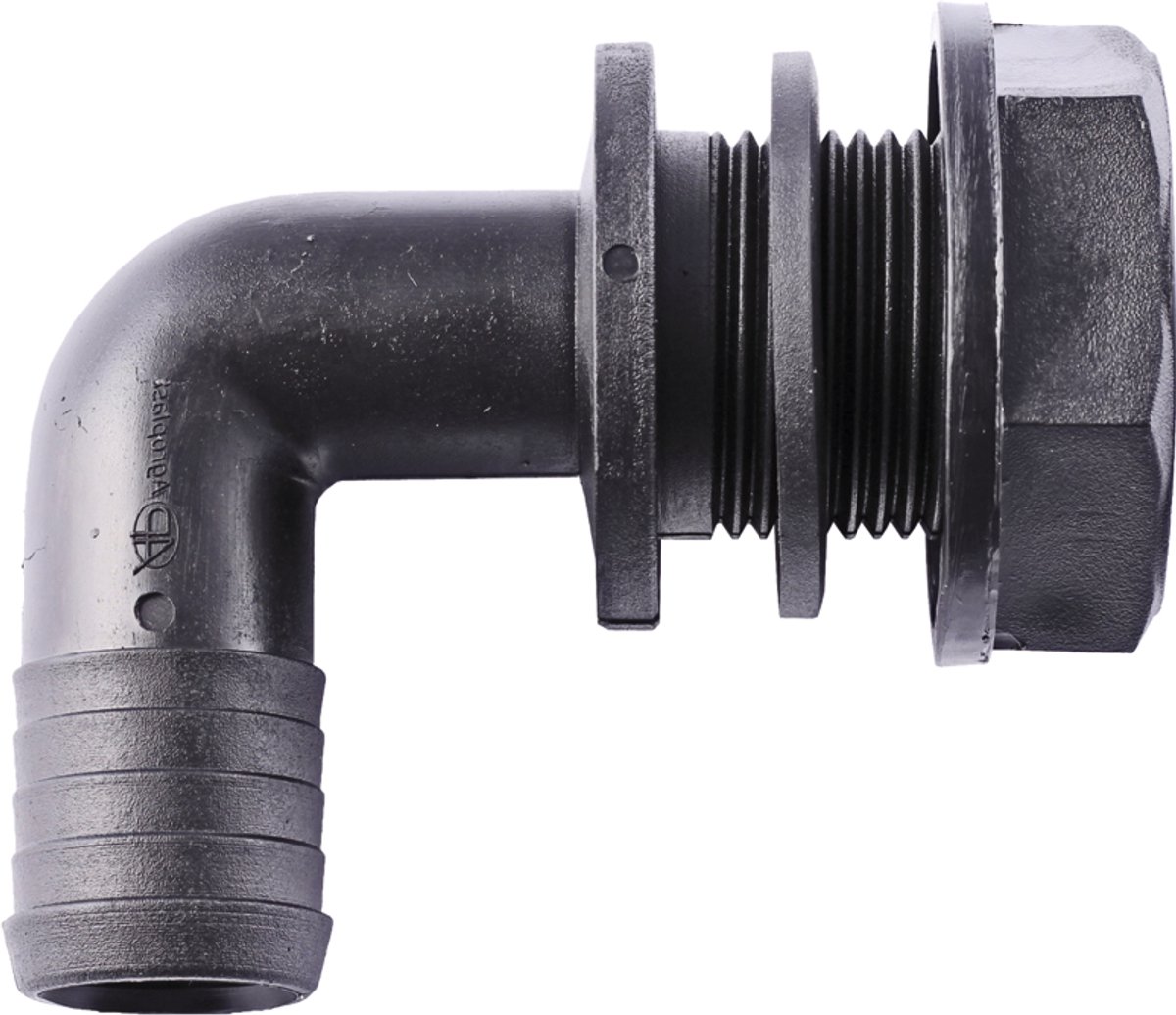 Agroplast AP25KP25 - Overloopbocht - 32mm - Compleet - Zwart