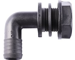 Agroplast AP25KP25 - Overloopbocht - 32mm - Compleet - Zwart