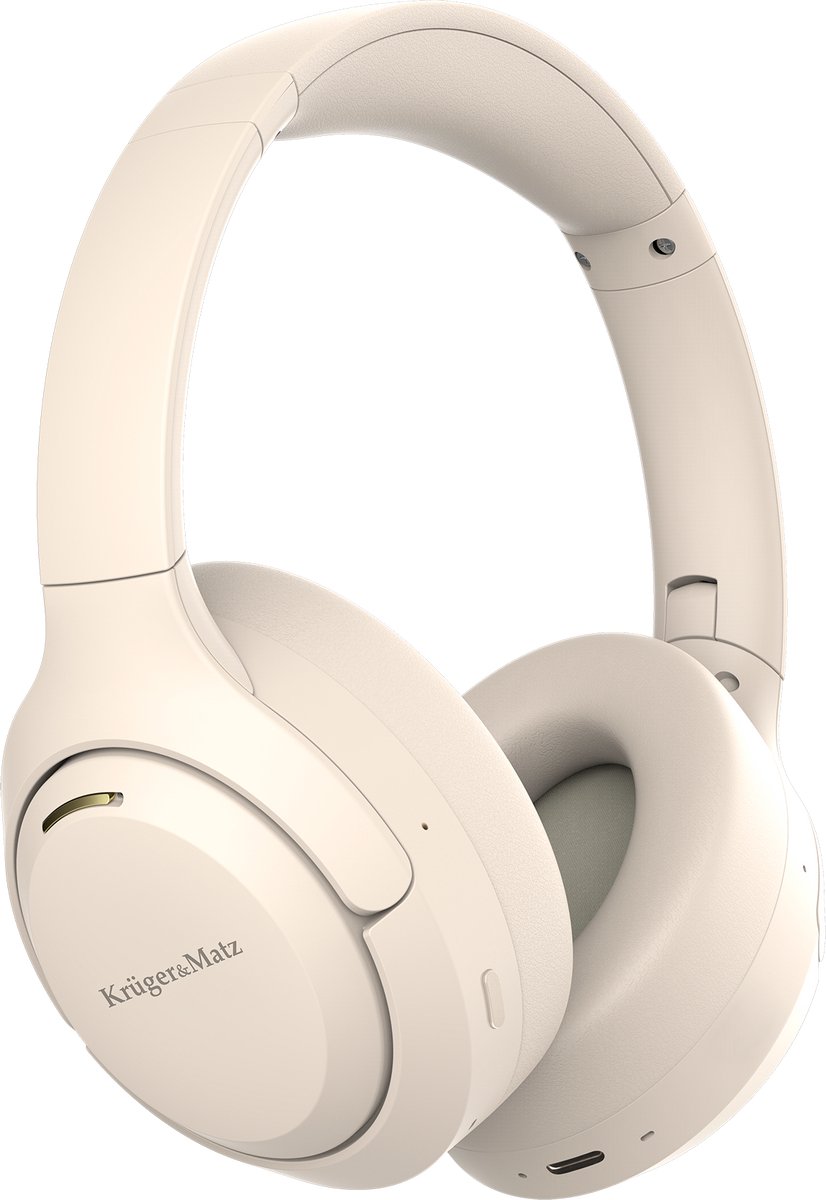 Krüger & Matz F8A - Draadloze Over-ear Koptelefoon - Active Noise Cancelling - Bluetooth 5.4 - Ingebouwde Microfoons