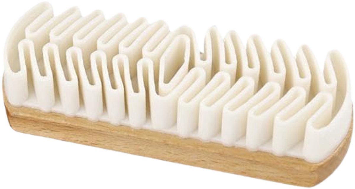 Home & Marker - Luxe Suède en Nubuck Borstel - Rubberen Schoenborstel voor Reiniging en Onderhoud - Zachte Rubberen Haren - Statische Werking tegen Stof en Vuil - RUBSHOE