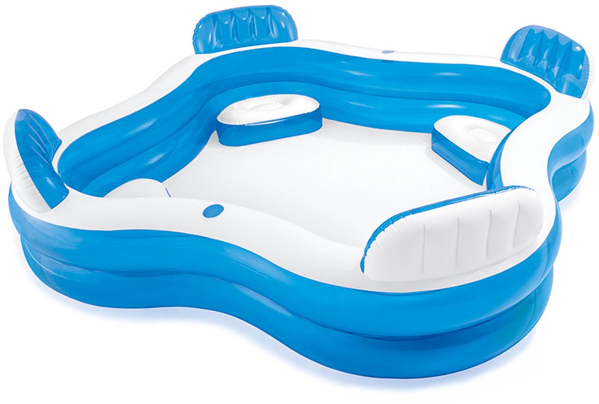Bol.com Intex Swim Center Family Lounge Pool - 229 x 229 x 66 cm - Opblaaszwembad aanbieding