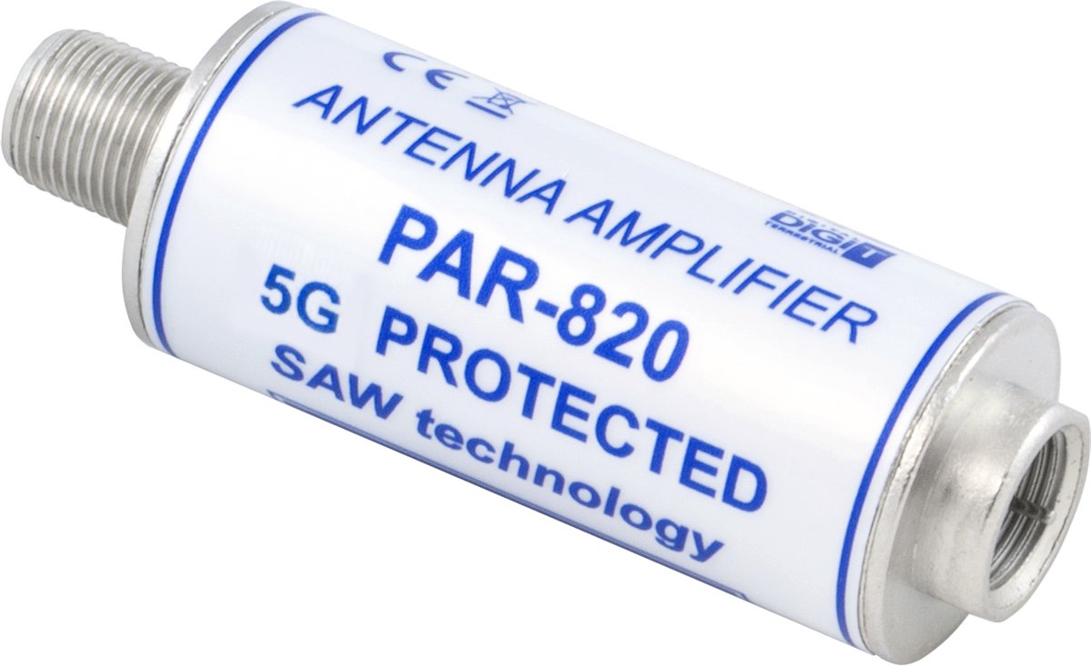 Telkom Telmor PAR-820 - Antenneversterker - DVB-T2 - 19dB - LTE 5G Filter