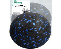 Vitolog EPP Piłka - Massagebal - 8 cm - Zwarte Kleur - Harde Stijfheid