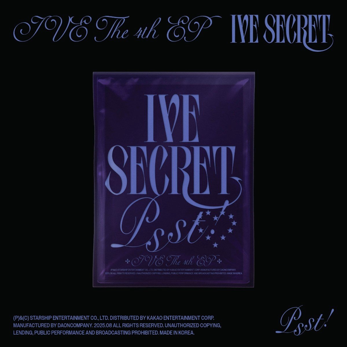 IVE the 4th EP - IVE Secret (PSST! VER.)