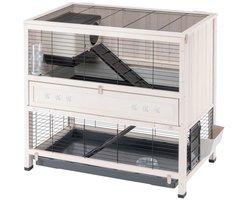 Ferplast Konijnenhok Cottage - 108 x 59 x 102 cm - Wit