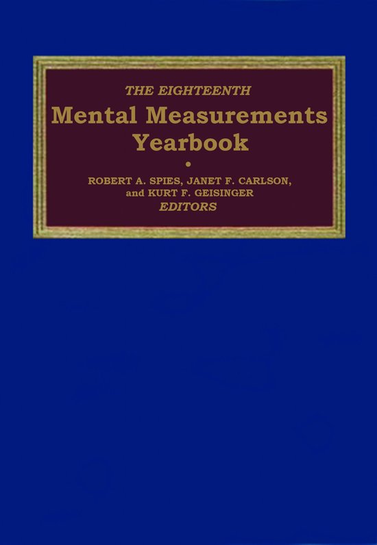 Eighteenth Mental Measurements Yearbook - cover