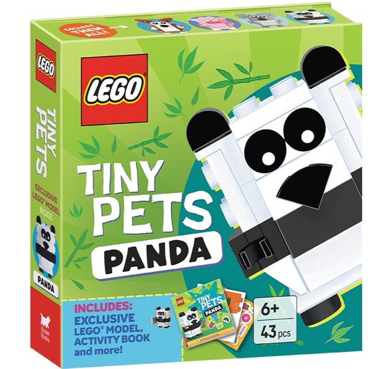 LEGO® Tiny Pets Play Box- LEGO® Books. Tiny Pets: Panda (with exclusive panda mini-build, paper crafts, stickers and activity book)