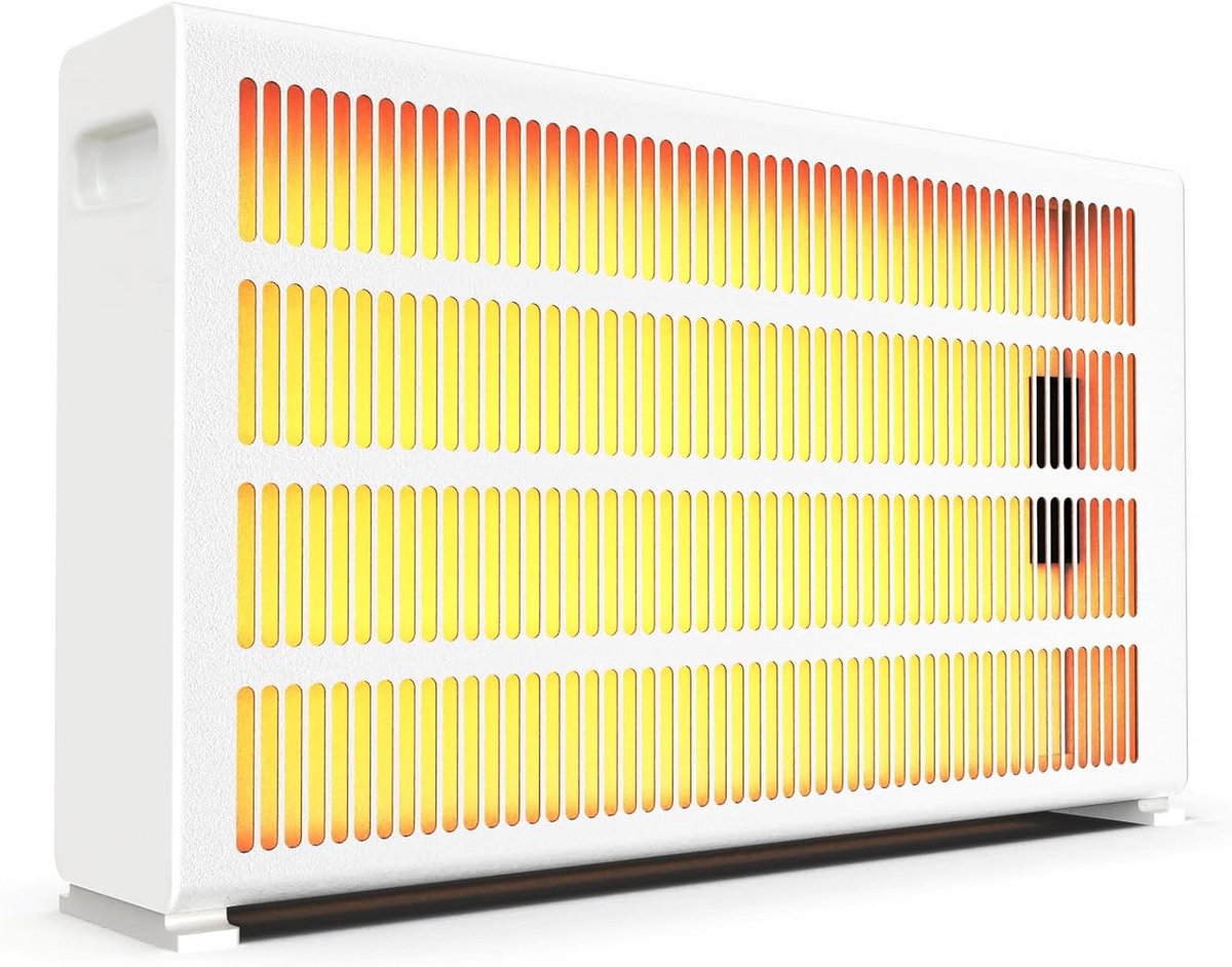 Krachtige Elektrische Convectorverwarming 1000W met Thermostaat en Wielen