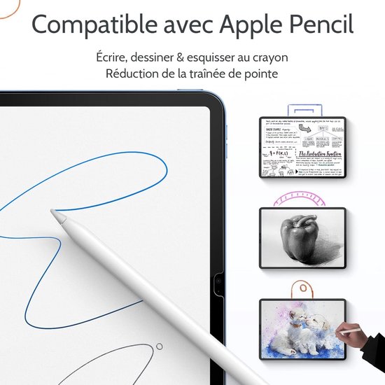 2x Matte Schermbeschermer voor iPad Pro 12,9 inch - Tekenen als op Papier Optiek — afbeelding 5