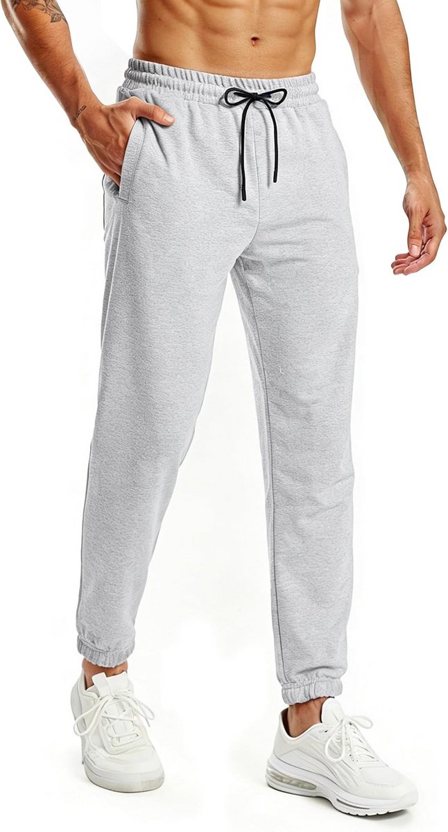 Comfortabele Heren Joggingbroek met Zakken - Dikke Katoenen Trainingsbroek