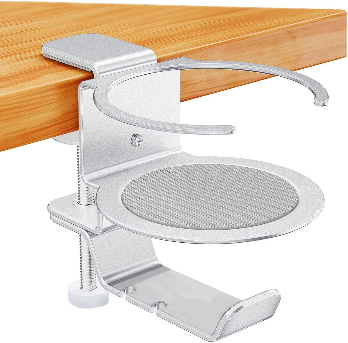 Flexibele Onder-Bureau Bekerhouder en Headset Ophangbeugel