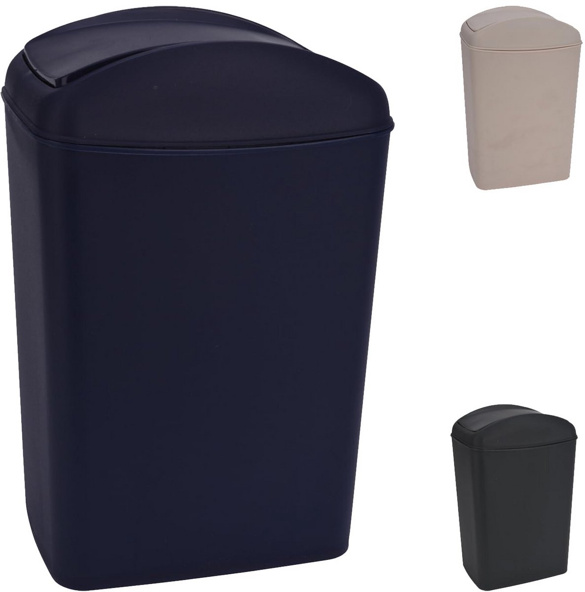 Kleine Afvalemmer 5 Liter Grijs - Ideaal voor Badkamer, Toilet of Kantoor