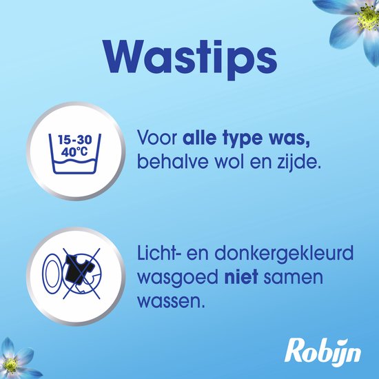 Robijn Quickwash - Vloeibaar Wasmiddel - Morning Dew - 3 flessen - 66 Wasbeurten - Voordeelverpakking