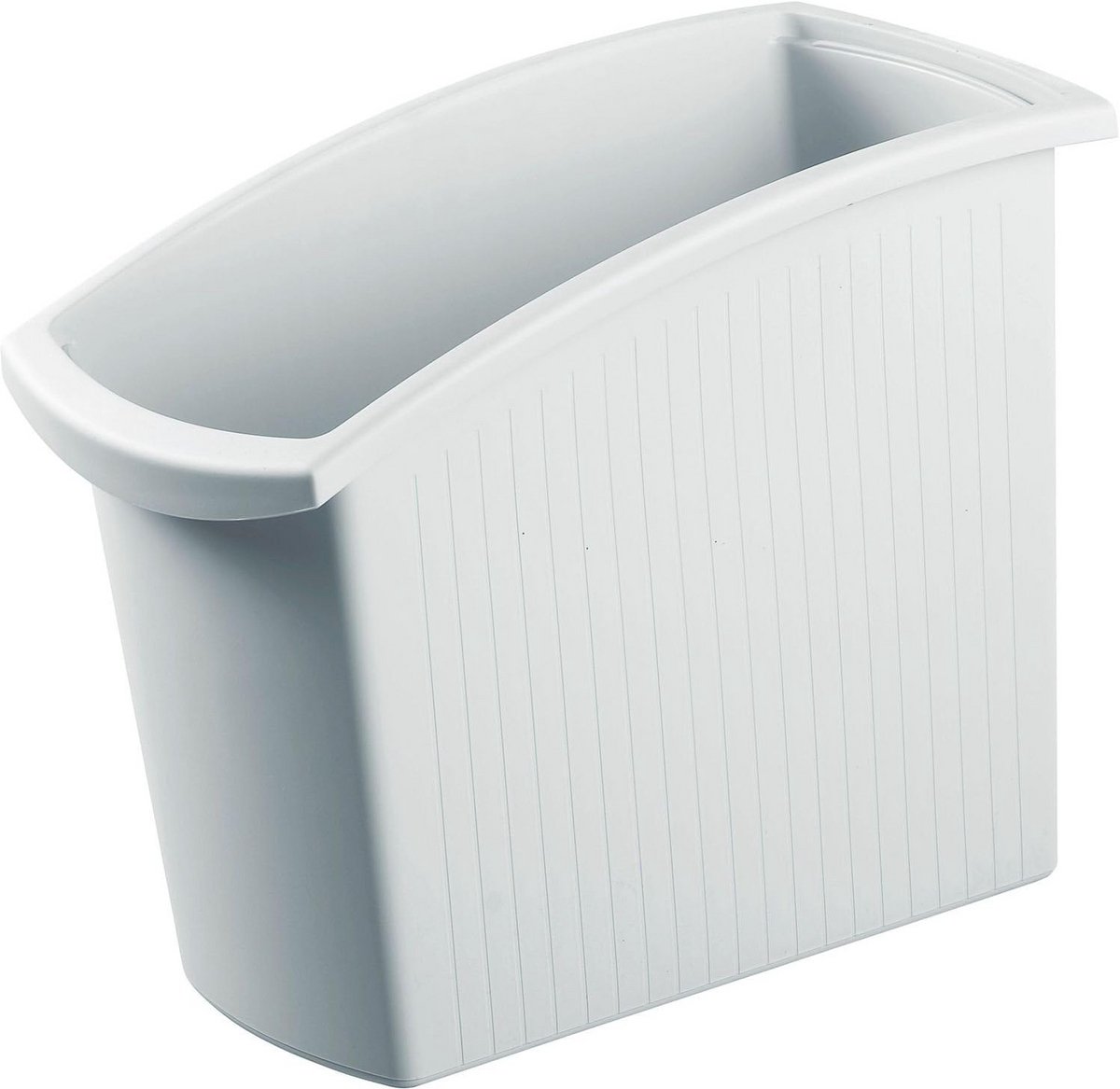 Slanke prullenbak 18 liter ideaal voor onder bureau op kantoor of thuis