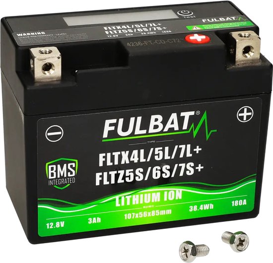 Fulbat Accu Fulbat FLTX4L/5L/7L + FLTZ5S/6S/7S Lithium-ion 12V 2Ah