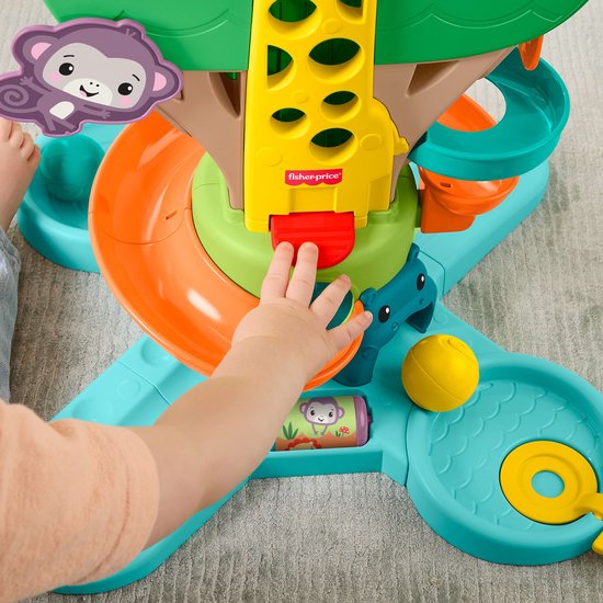 Fisher-Price Zit en Sta Jungleboom - Muzikaal ballenspel voor baby en peuter met 6 ballen — afbeelding 5