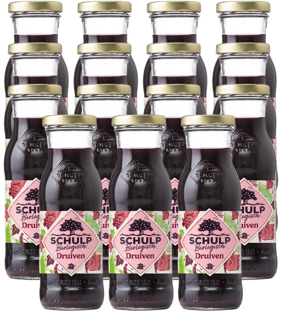 Schulp Druivensap Biologisch (15 x 200 ml)