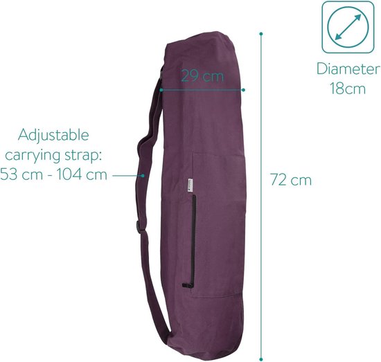 Yogatas - Mat tas - Sport en fitness - Wasmachinebestendig - Voor mat tot 71cm — afbeelding 3