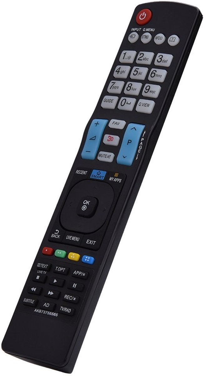 Allecto - TV Remote Control - Vervangende afstandsbediening - Compact formaat - Geschikt voor LG Smart TV - Handzaam en gebruiksvriendelijk - Unive...
