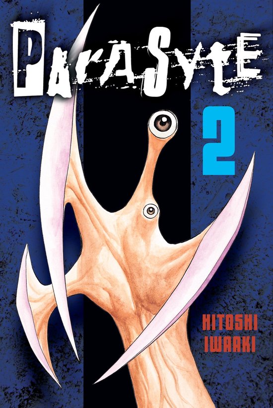Cover van de manga Parasyte deel 2 met een monster met klauwen en ogen.