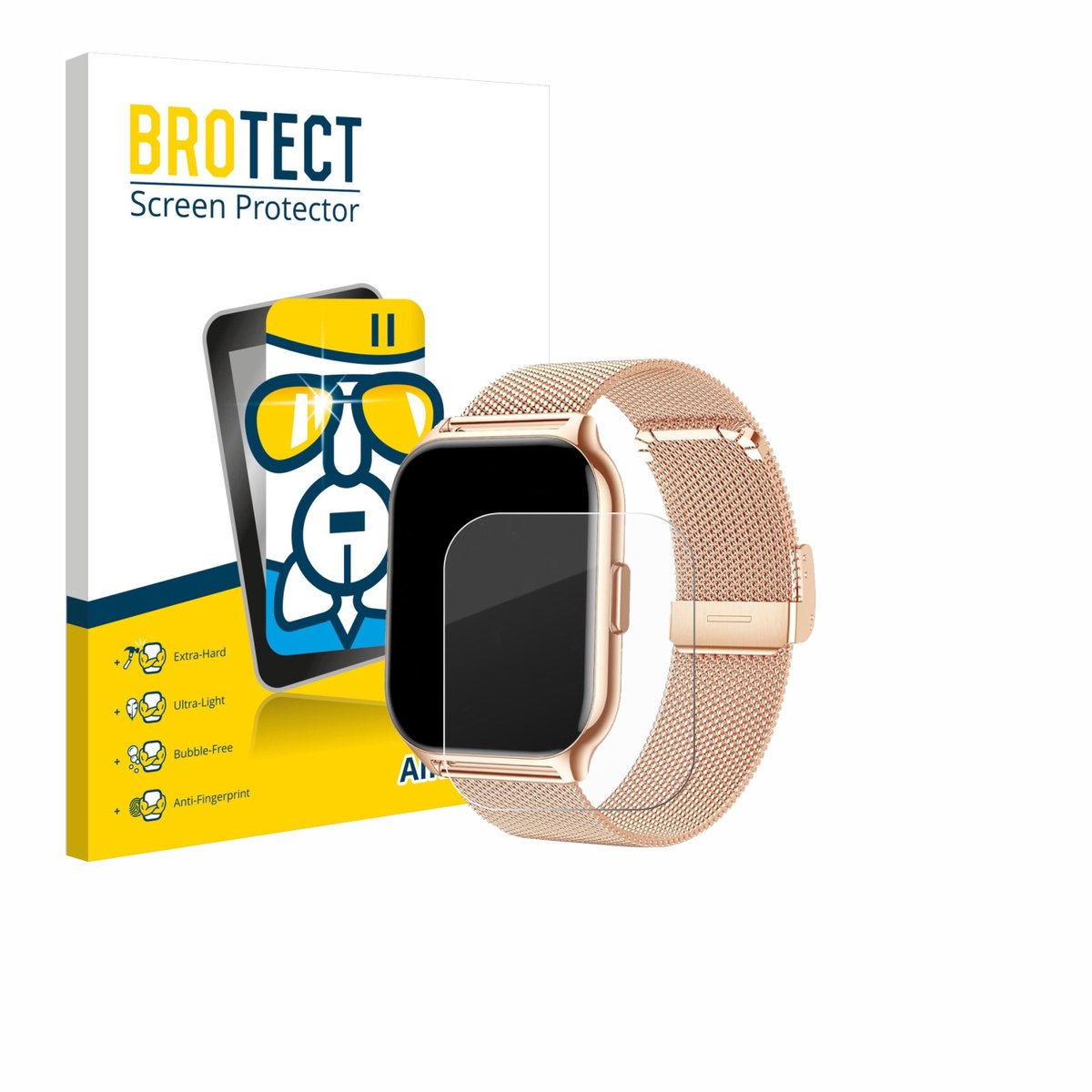Screenprotector voor APAUK Smartwatch 2.01" Beschermglas transparant