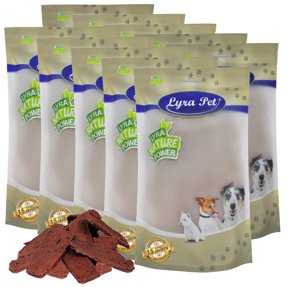 10 kg Lyra Pet® lamsvleesreepjes