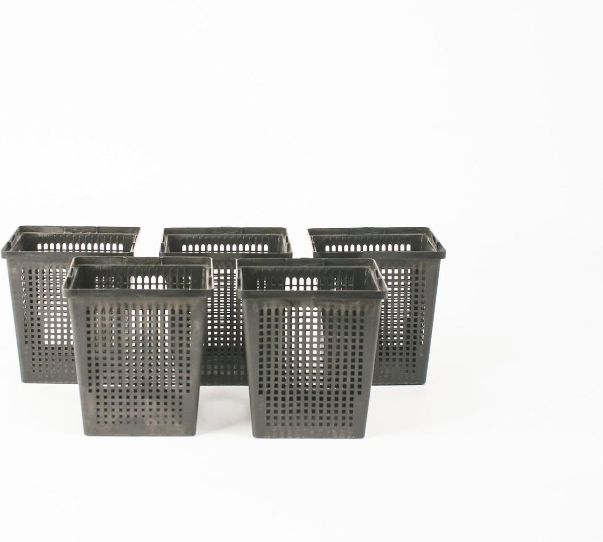 Plantenmanden Set - Vijvermanden Kweekpotten - Vijver Aquarium Kas - Voorkomt Plantenverspreiding - 11 x 11 cm