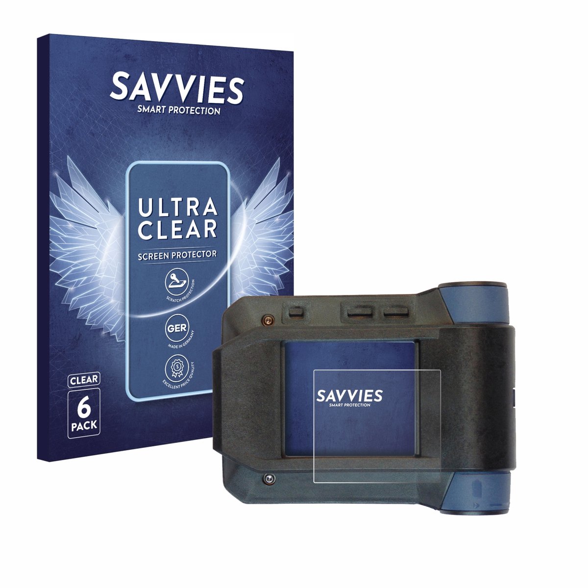 Savvies - Screenprotector Voor Swissphone S.Quad X15/ X35/ C45/ C35 - Folie Beschermfolie Transparant 6 Stuks