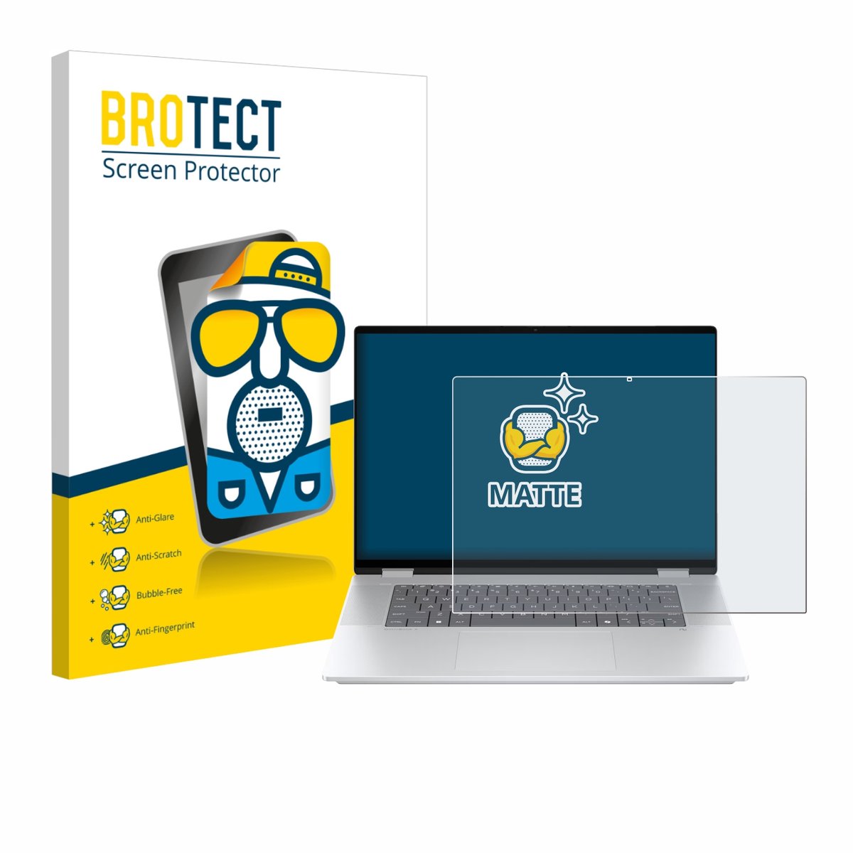 BROTECT - Screenprotector voor HP OmniBook X Flip 16-aX - Folie Beschermfolie matte
