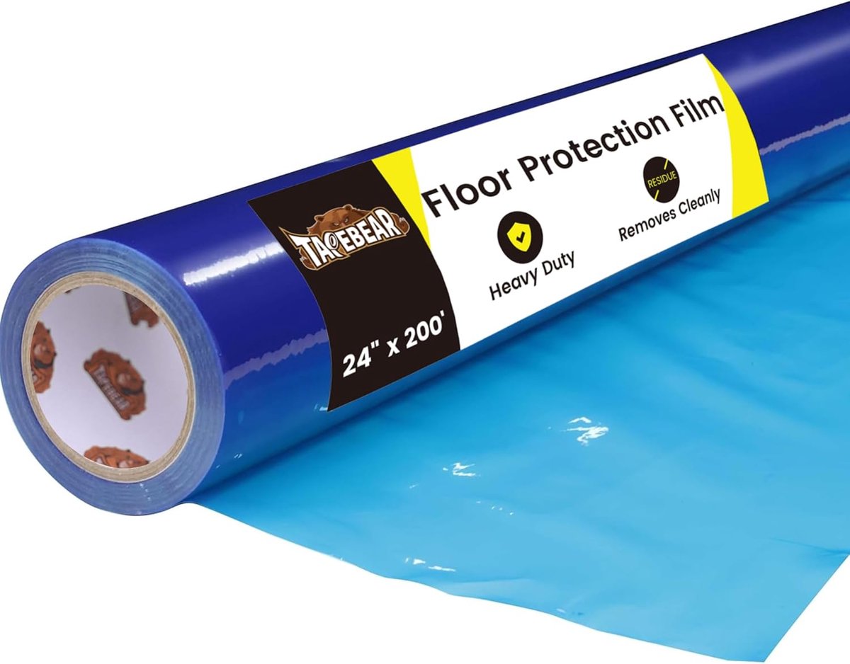 Vloerbeschermingsfolie - Renovatie folie - Vloeren beschermen - Waterbestendig - 60 cm x 60 m - Blauw