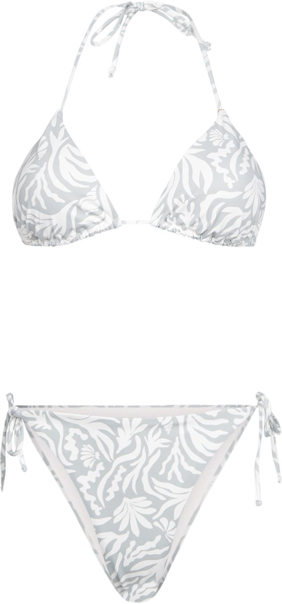 Brunotti Vivienne-Print Bikini Set Aqua Triangel Bikini Set Small Coverage 38 Grijs