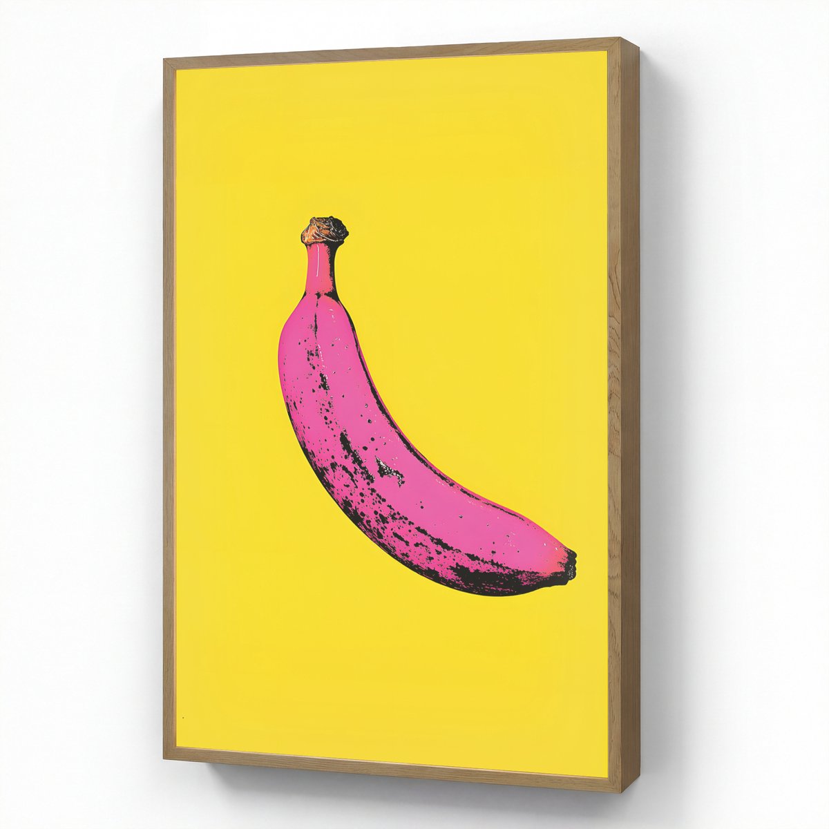 Wandlamp 70x100 cm - Oplaadbaar - Banaan - Grafisch - Geel - Wandlampen binnen woonkamer - Slaapkamer lamp - Decoratieve nachtlamp - Vloerlamp draadloos