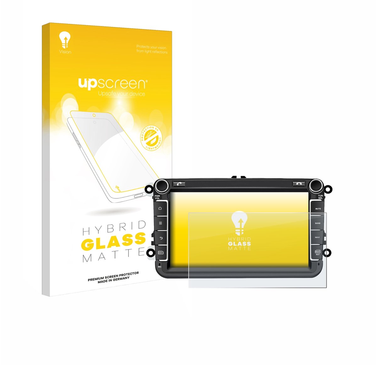upscreen - Screenprotector voor M.I.C. AV8V7-Lite - Folie Beschermfolie Beschermglas matte