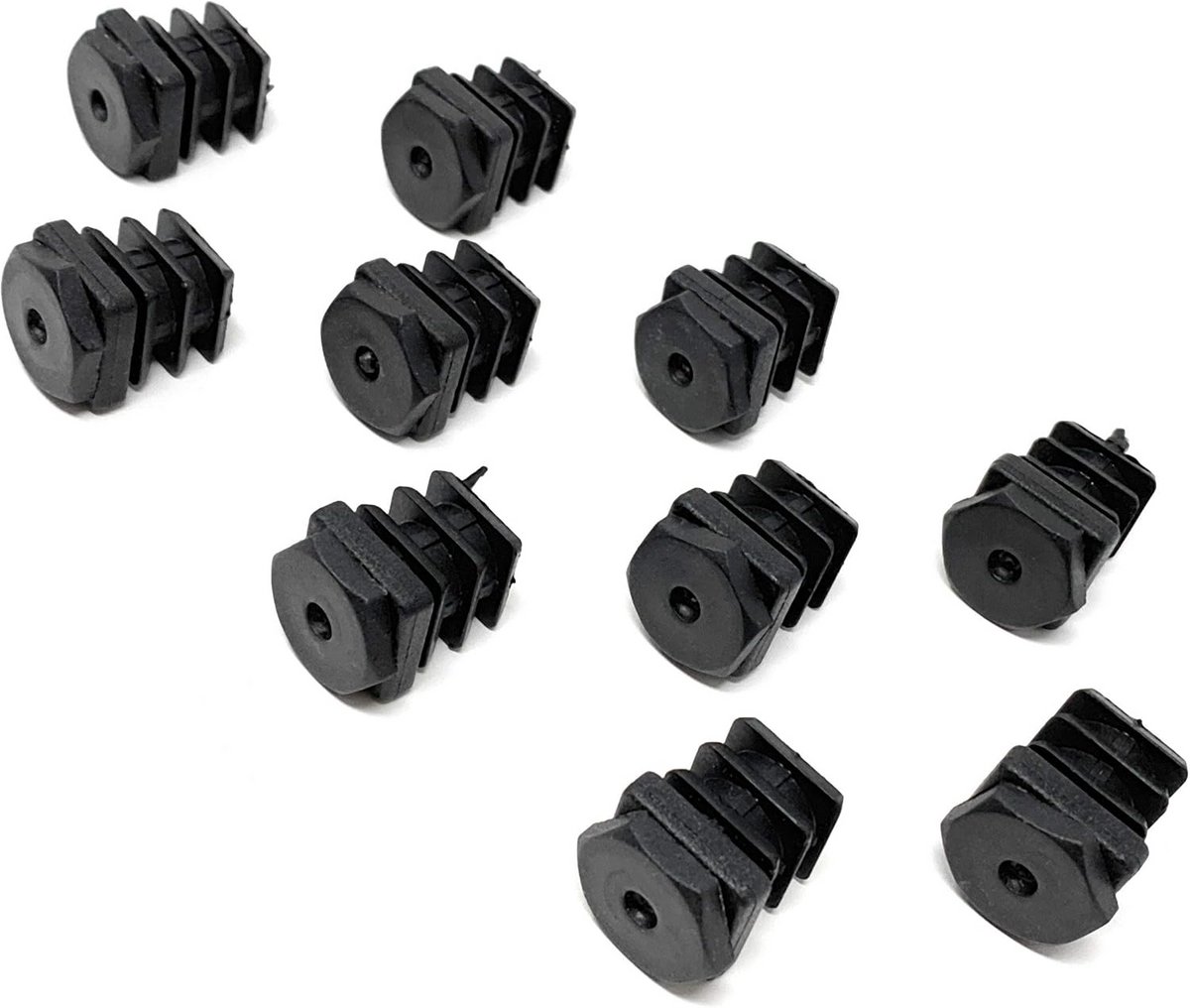 10 Stuks Vierkante Buiskap Schroefdoppen Stelvoeten voor Meubels 20x20 mm