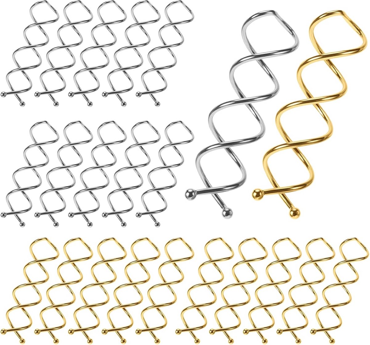 Haarspeldjes Set - Goud & Zilver - Stijlvolle en stevige haaraccessoires