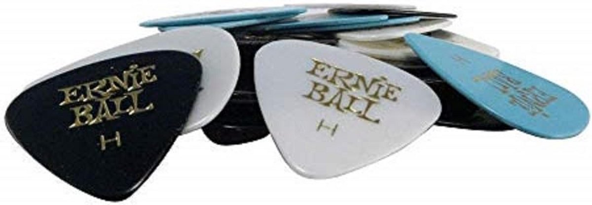 Set van 24 Gitaar Plectrums - Diverse Dikte en Assortiment Kleuren