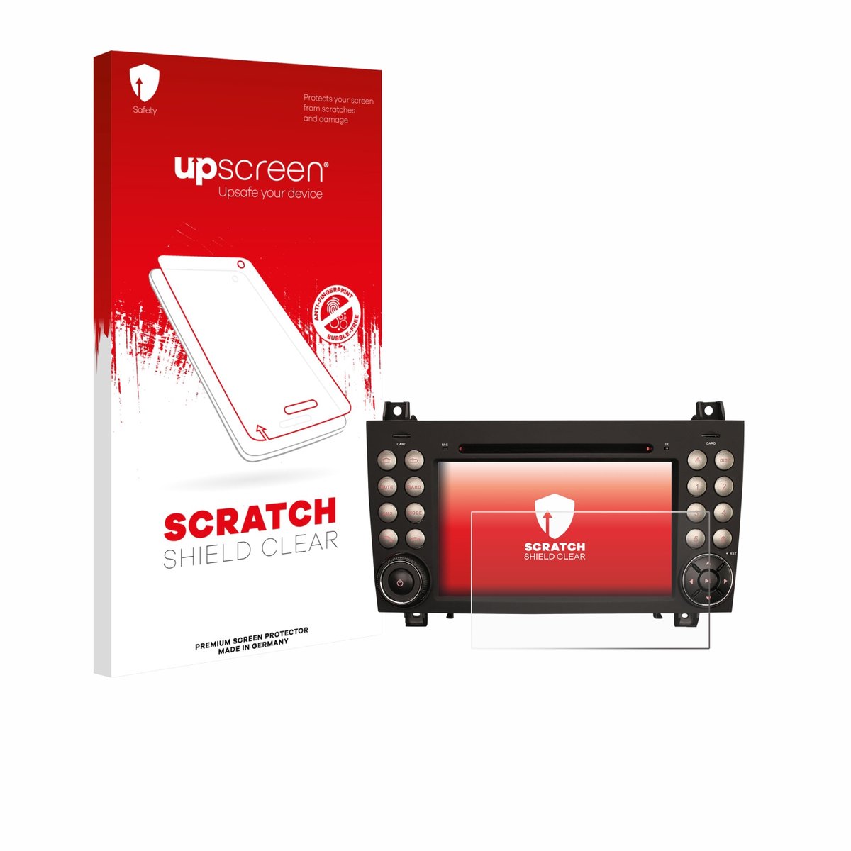 upscreen - Screenprotector voor Erisin ES8940S 7" - Folie Beschermfolie transparant