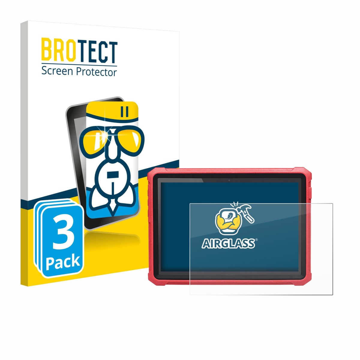 Screenprotector 3 Stuks voor Launch X-431 Pro3 V+ Elite Beschermglas transparant