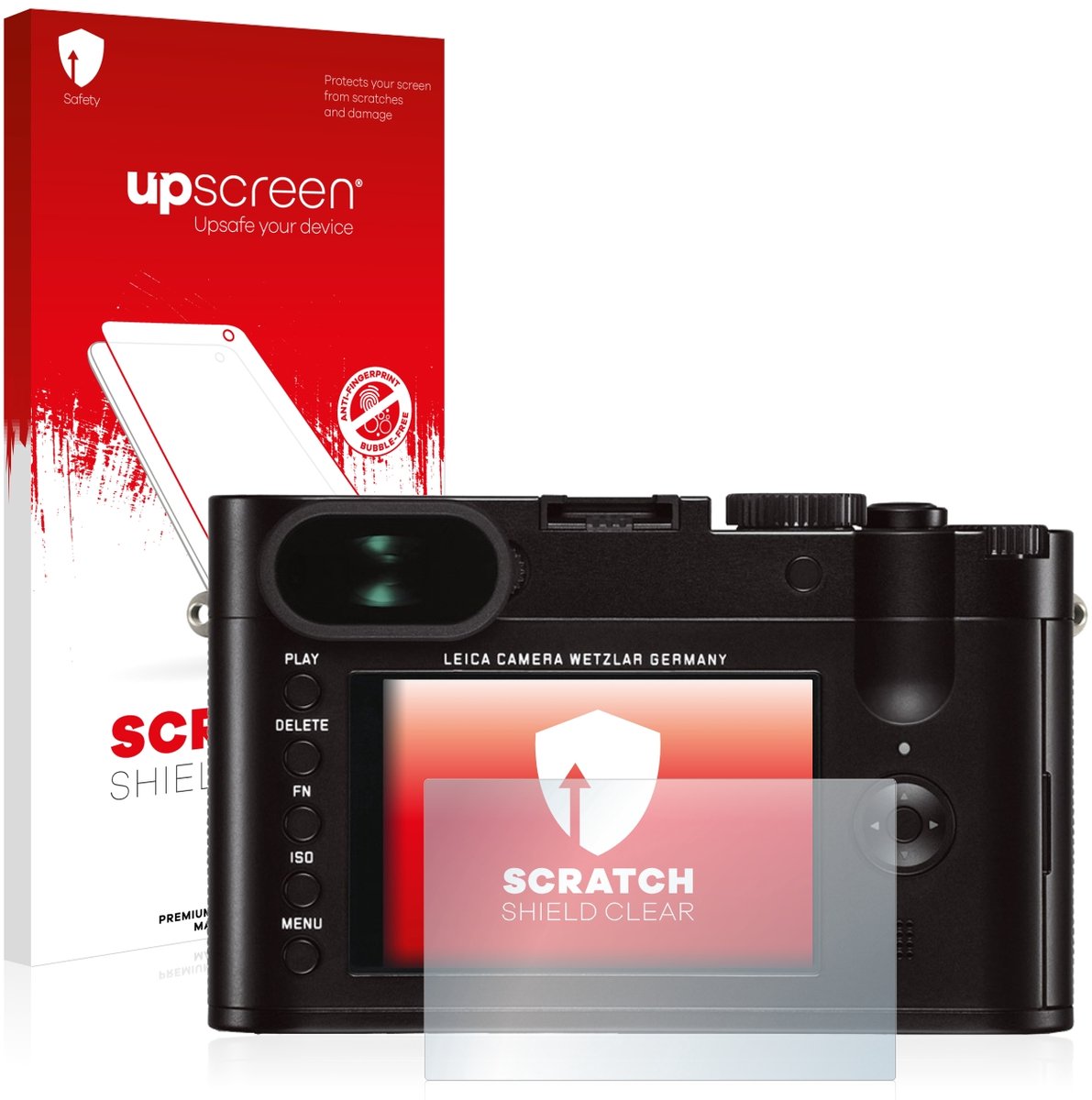 upscreen - Screenprotector voor Leica Q (Typ 116) - Folie Beschermfolie transparant