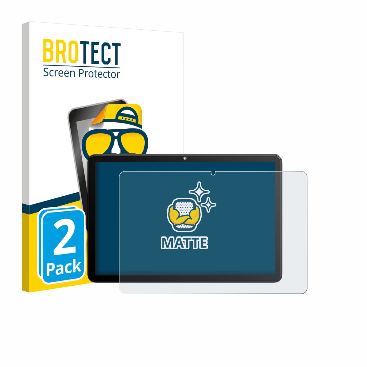 BROTECT - Screenprotector voor Rebecco Z50 10.1" - Folie Beschermfolie matte 2 Stuks