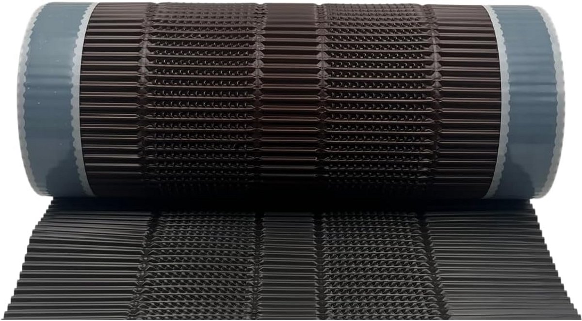 Ventilatieband aluminium 5m donkerbruin voor dakbedekking