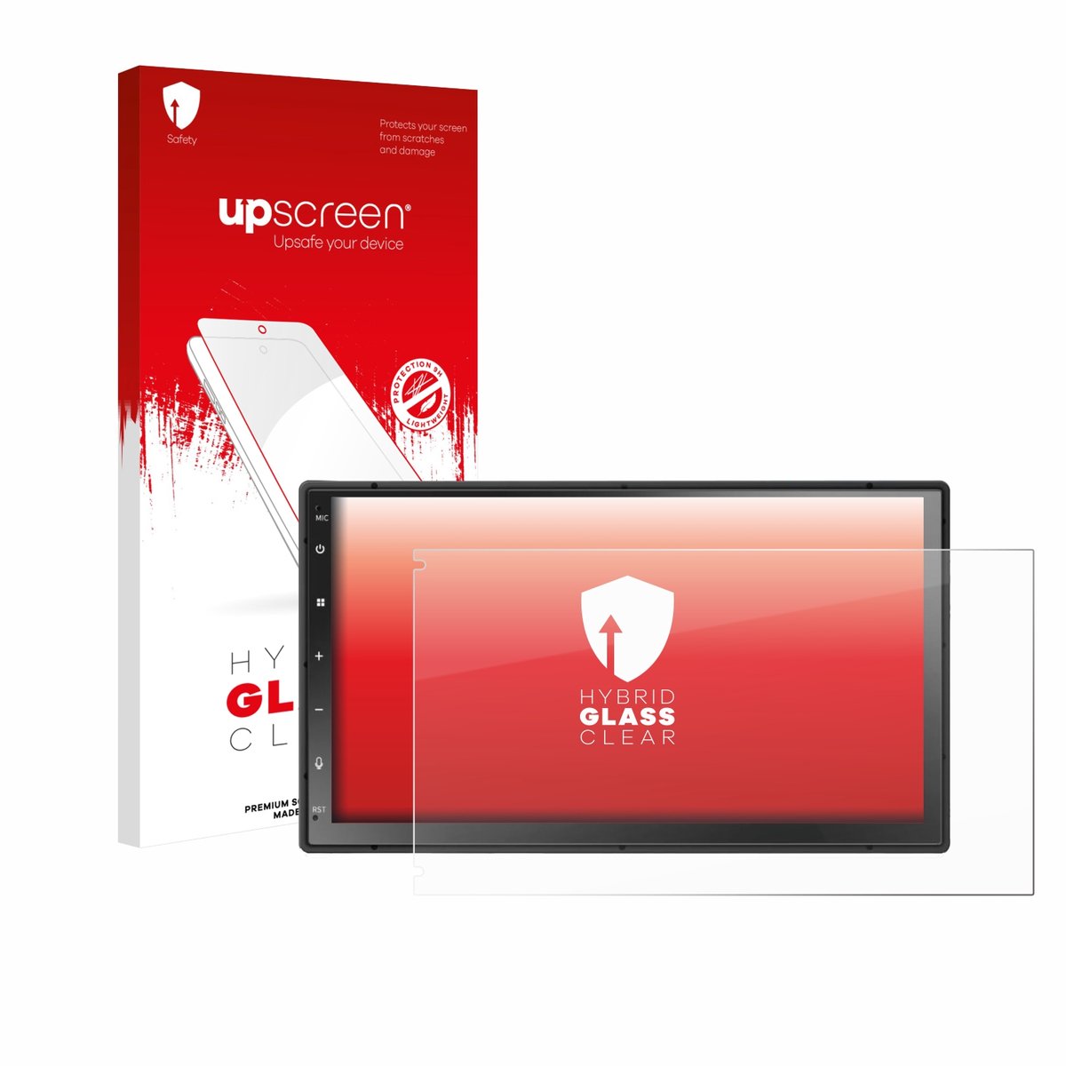 upscreen - Screenprotector voor Atoto A5L 7" - Folie Beschermfolie Beschermglas transparant