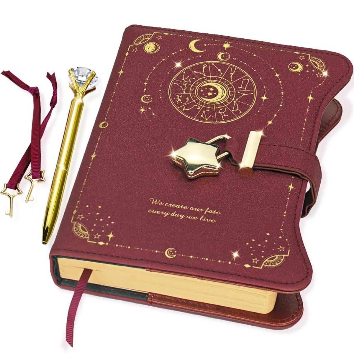 Luxe Dagboek met Slot en Sleutel - Navulbaar Notitieboek voor Meisjes en Vrouwen
