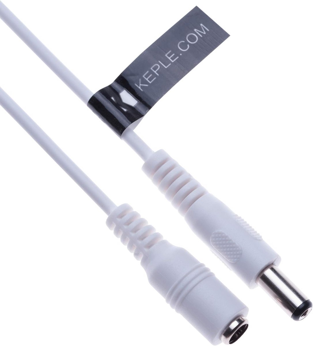Verlengkabel DC Stroomadapter 2.1mm/5.5mm M/V voor CCTV Camera IP Camera LED Strip Monitor 1 Meter Wit